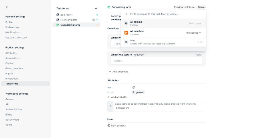 Height
			dropdown & other states sharing settings keyboard shortcuts ui page example