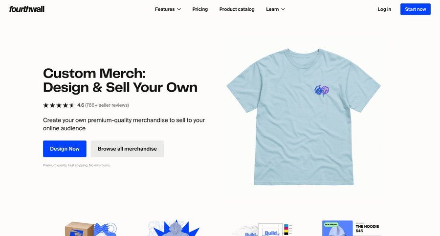 Fourthwall
				product page ui page example