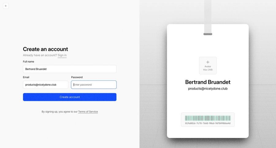 Nightwatch
			 account creation avatar upload ui page example