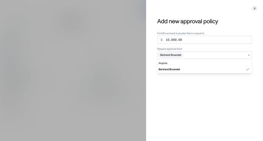 Tola
			 configuration settings form finance create transaction history approval workflow ui page example