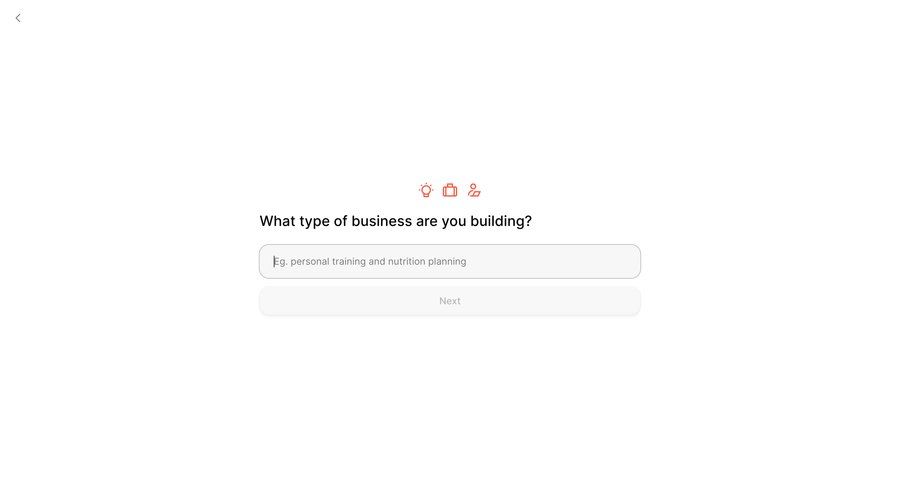 Durable
				onboarding ui page example