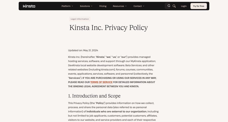 Kinsta
				article ui page example
