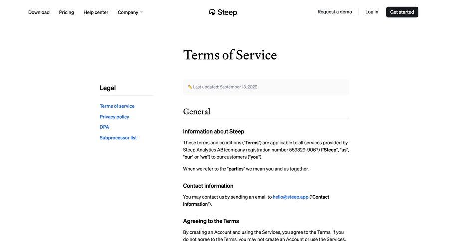 Steep
			 payment method user termination email confirmation payment confirmation download report ui page example