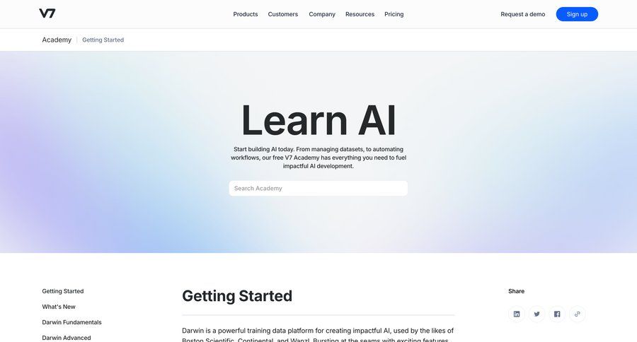 V7
			resources education program content getting started case studies advanced search importing data ui page example