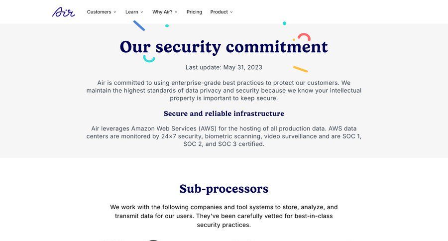 Air
				security ui page example