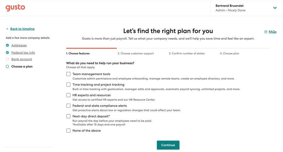 Gusto
			   ux ui design
