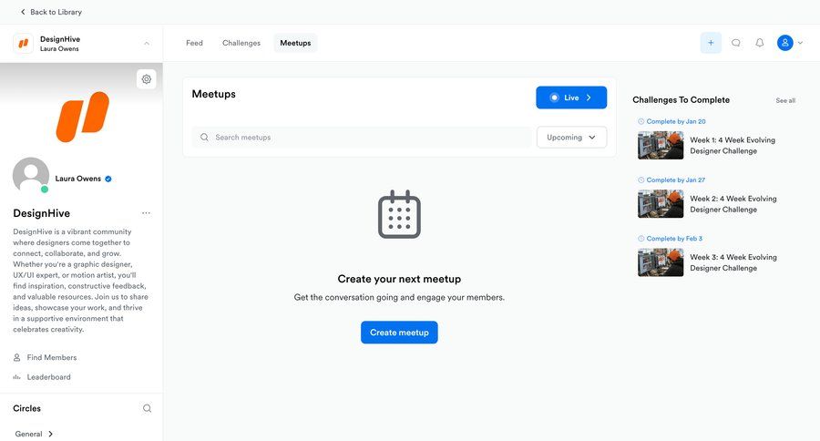 Kajabi
			 dashboard design content hierarchy dropdown filters sidebar user profile user user termination event management ui page example