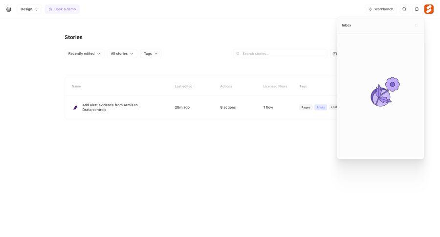 Tines
			 content management collaboration dashboard workflow design inbox management inbox sidebar table search bar ui page example