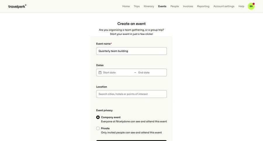 Travelperk
				create ui page example