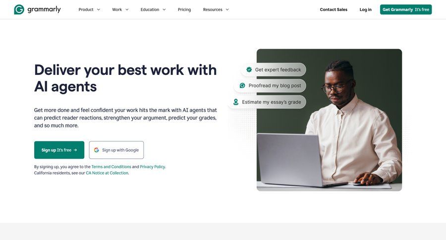 Grammarly
				help ui page example