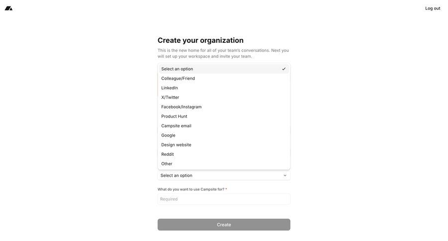 Campsite
				create page example