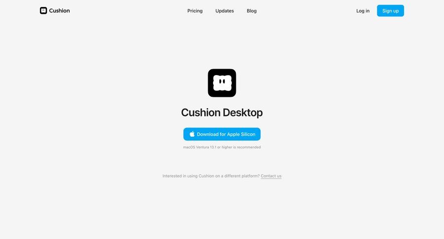 Cushion
				application download ui page example