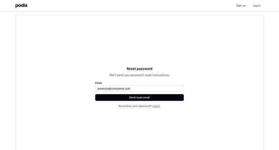 Podia
			        ux ui design