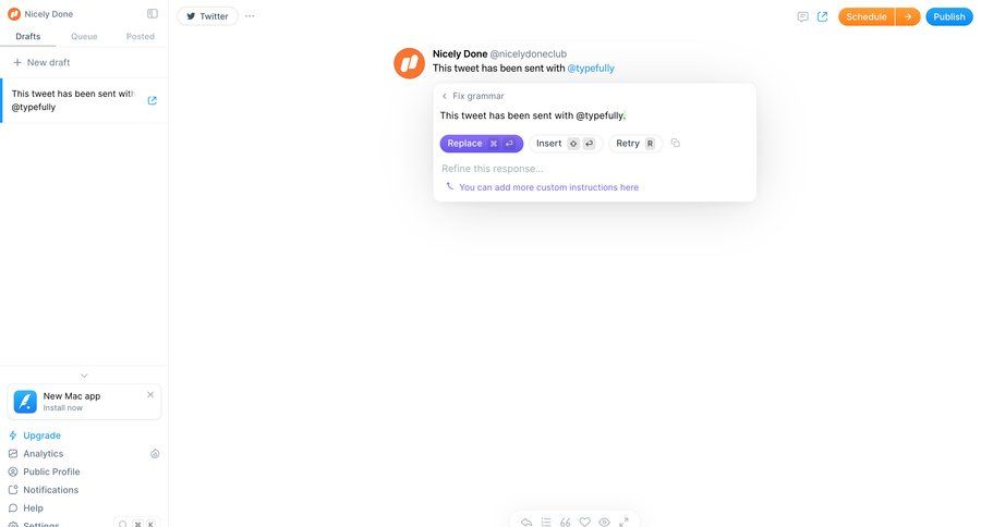 Typefully
			     ux ui design