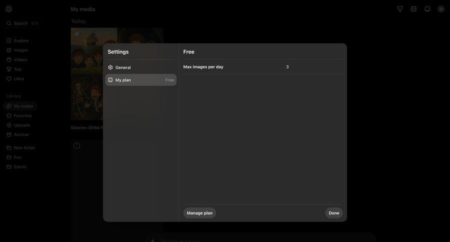Sora
			 configuration settings account management account setup call intelligence parameters price premium product packages avatar upload ui page example