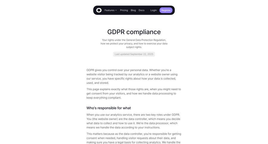 Visitors
			 data privacy gdpr compliance ui page example