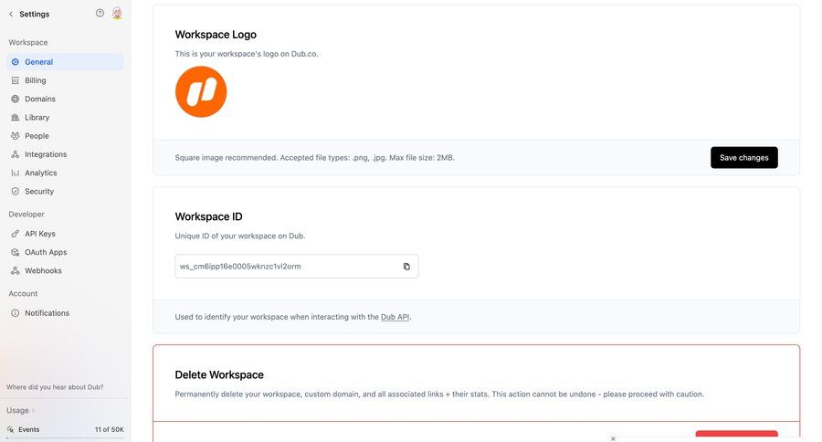 Dub
			 configuration settings workspace management full-screen layout sidebar upload media modern toast notification avatar upload ui page example