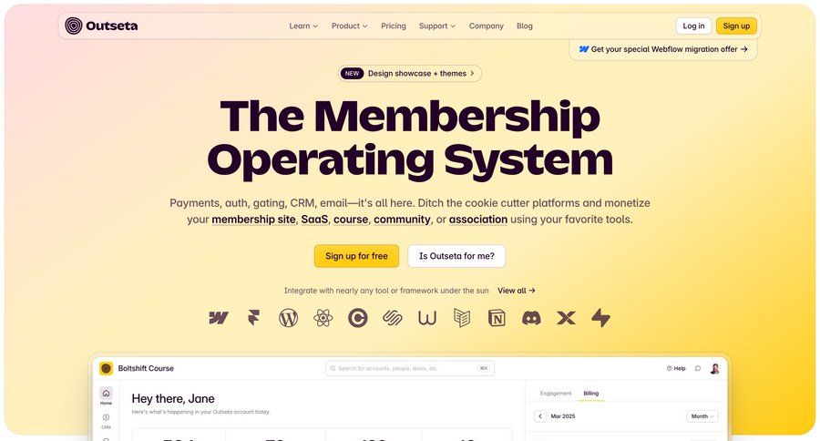 Outseta screen example