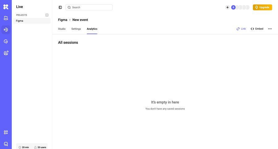Kinescope
			 analytics dashboard ui page example