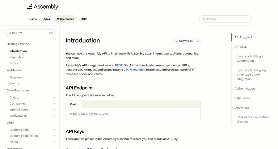 Assembly AI App Builder
			 code snippet ui page example