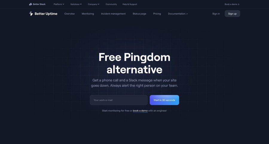 Better Stack
			alternative free plan free tier comparison page competition vs comparision alternatives ui page example