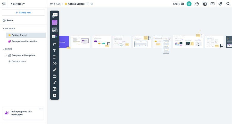 Whimsical
			 collaboration team collaboration dashboard sidebar navigation project management grid templates file management file organization file list screen getting started sidebar image gallery media gallery photo gallery modern ui page example