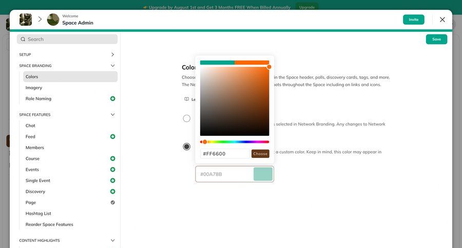 Mighty
			 configuration settings sidebar navigation customize full screen modal save changes sidebar ui page example