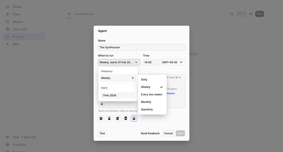 Dovetail
				settings ui page example