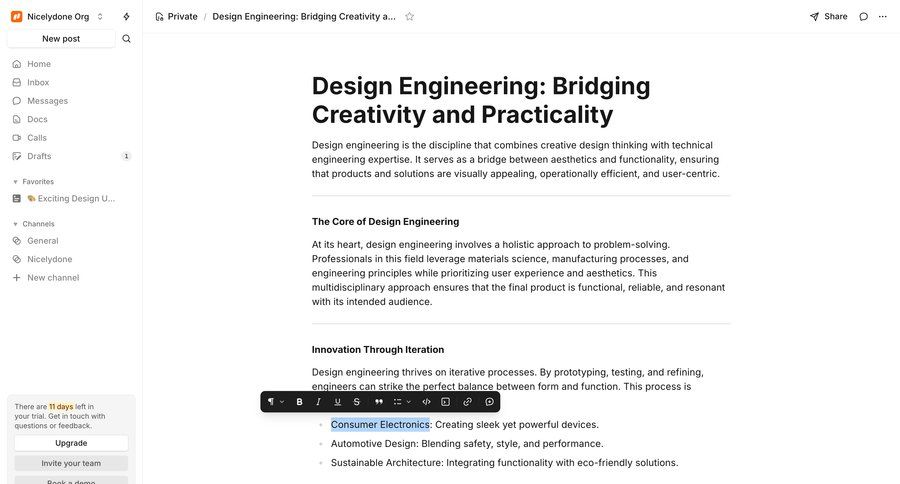 Campsite
			 content management sidebar navigation editor design document management document creation navigation sidebar wysiwyg sidebar menu docs rich text ui page example