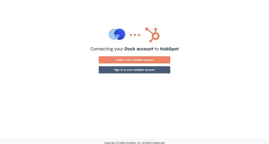 Dock
			onboarding contact actions sign in minimalist design call to action account creation onboarding integration account management integration setup ui page example