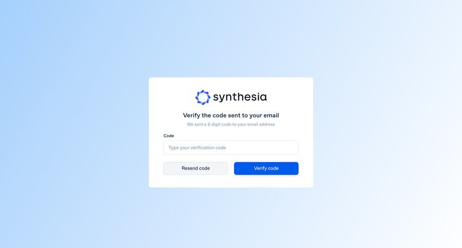 Synthesia
				confirmation page example