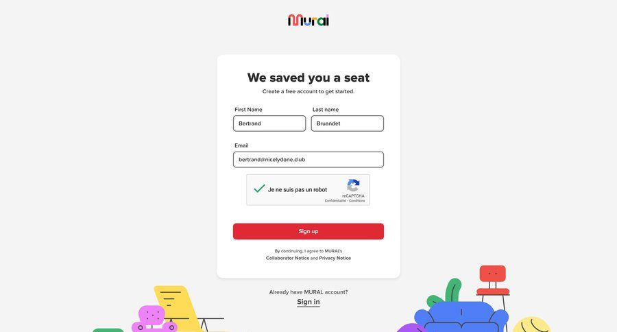 Mural
				signup page example