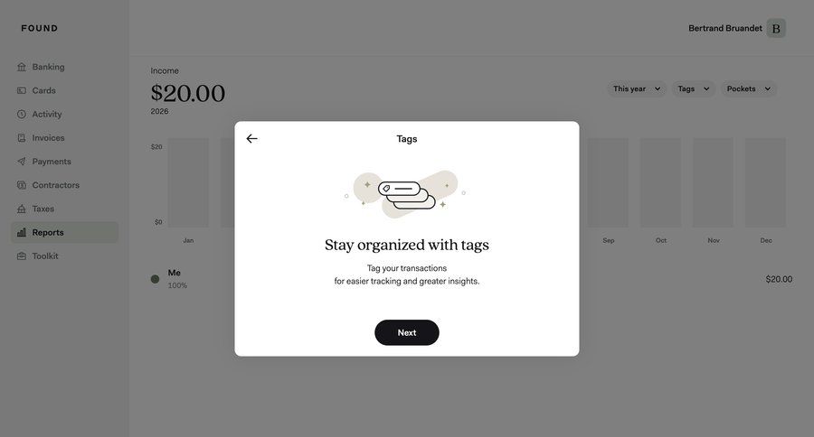 Found
				onboarding ui page example