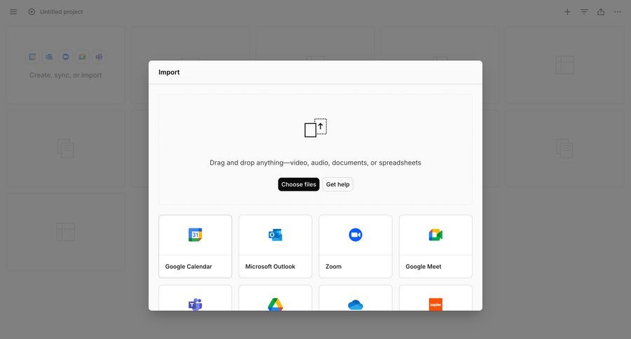 Dovetail
			 file upload drag and drop data import ui page example