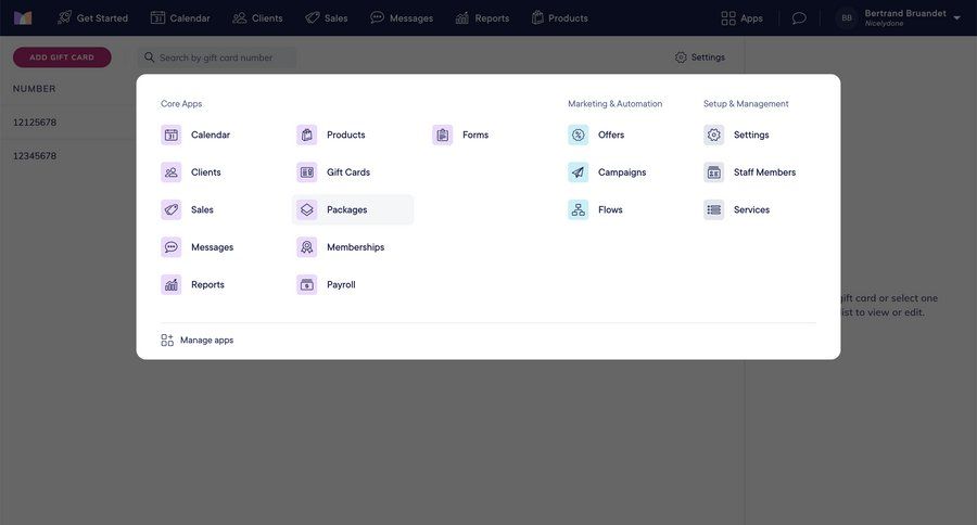 Mangomint
			settings application download configuration settings grid menu ui page example