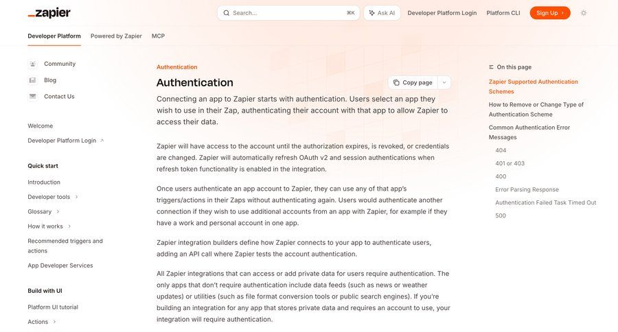 Zapier
				help ui page example