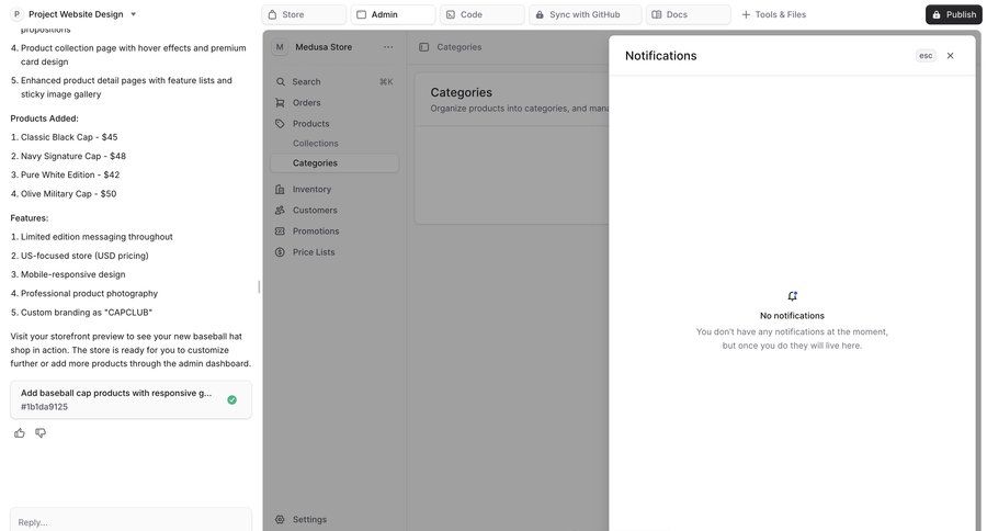 Bloom
			notification empty state list chat interface ui page example