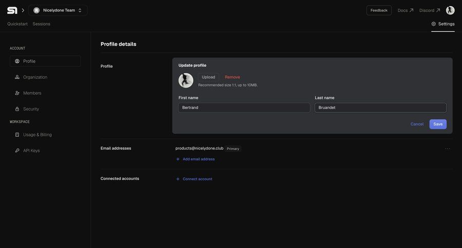 Steel
			 account management email management ui page example