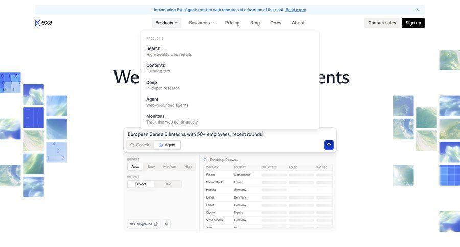 Exa
			 b2b saas ui page example