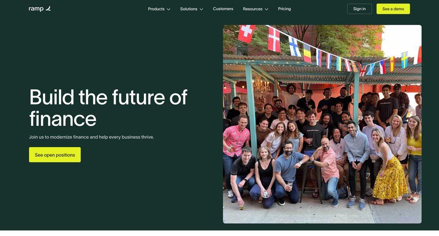 Ramp
			 career jobs job ui page example
