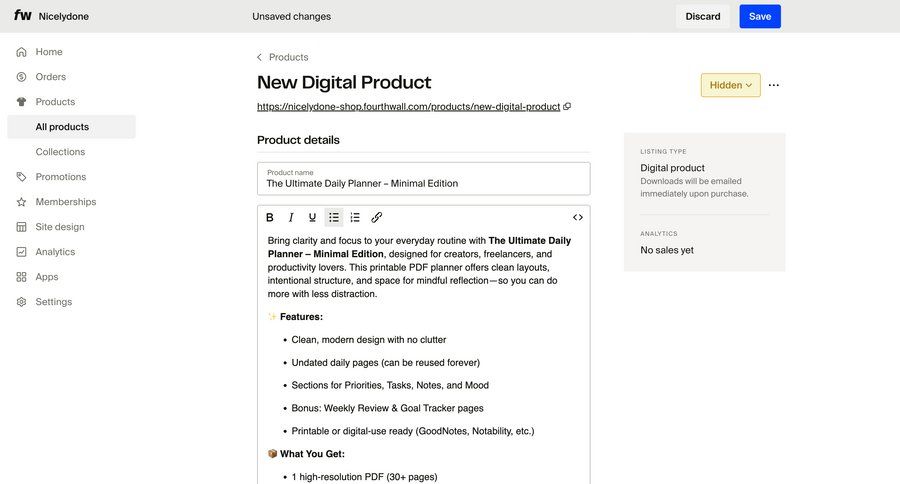 Fourthwall
			 file upload ui ui page example