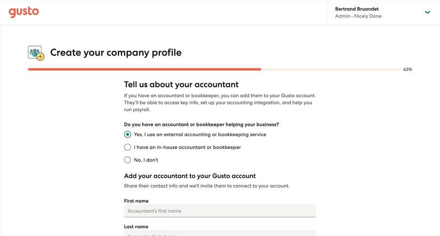Gusto
			       ux ui design
