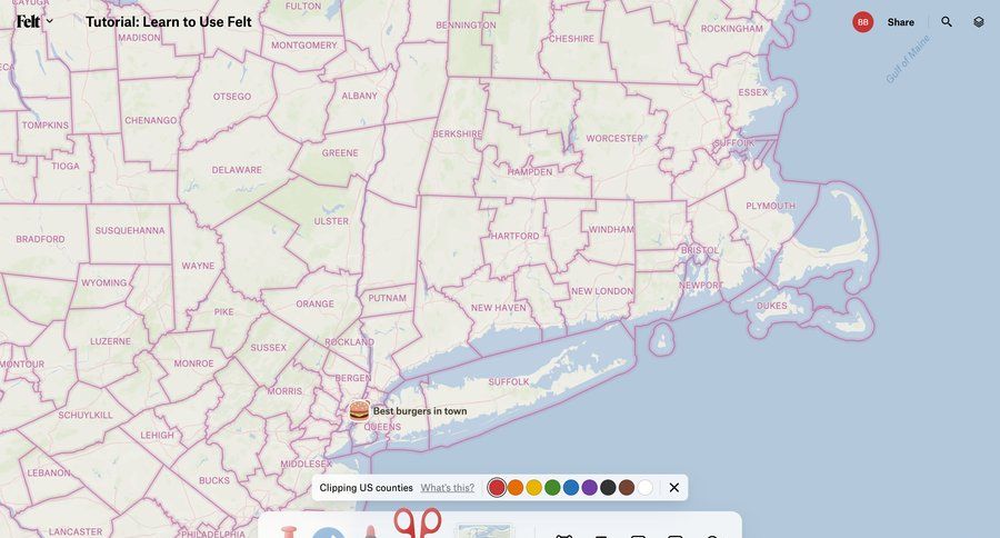 Felt
			content editor maps tutorial data visualization maps interactive map location map world map route map map view sharing ui page example