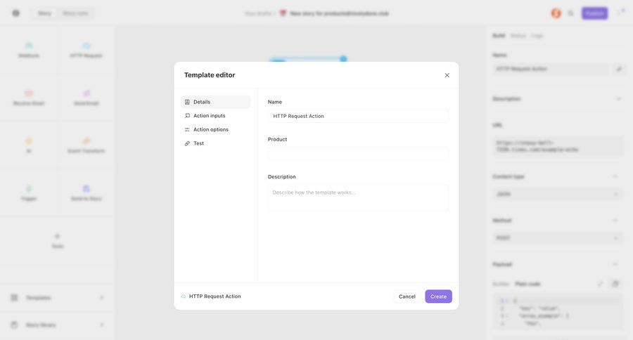 Tines
			 workflow form automation workflow automation new template creation ui page example