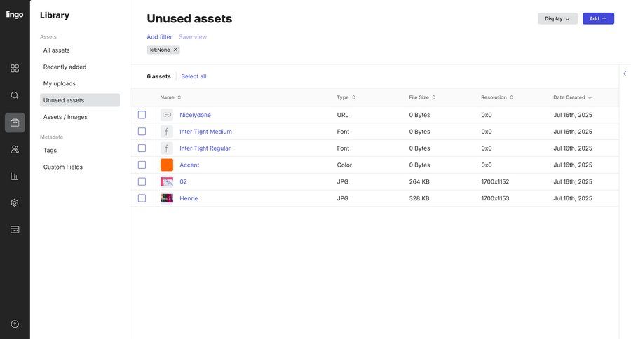 Lingo
			 sidebar navigation file organization data display sidebar table ui page example