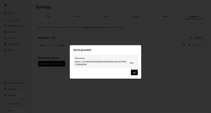 Parallel
			settings notification form modal & popover configuration settings security ui page example
