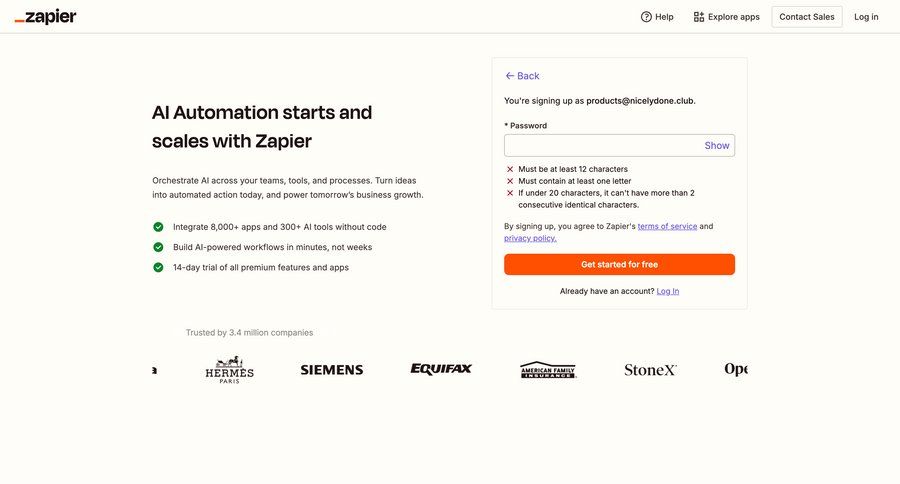 Zapier
			     ux ui design