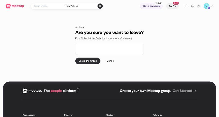 Meetup
			 confirmation confirmation screen user feedback modern confirmation message ui page example
