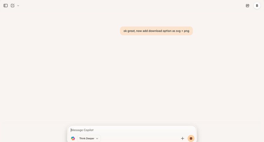 Copilot
			 collaboration chat interface mind mapping ui page example