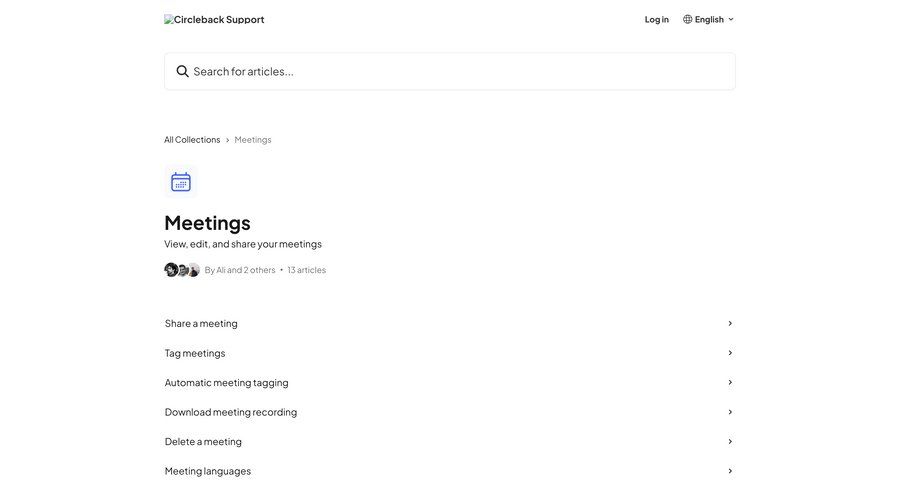 Circleback
				list ui page example